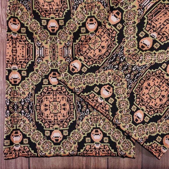 Free People Large Sun in the West Pants Black Magic Combo Boho Chic Wide Leg - Picture 6 of 12